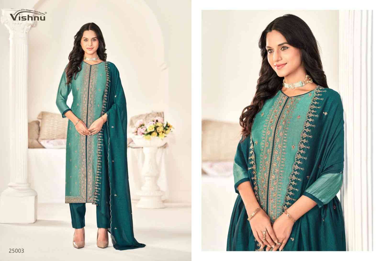 Zarkash By Vishnu 25001 To 25011 Series Beautiful Stylish Festive Suits Fancy Colorful Casual Wear & Ethnic Wear & Ready To Wear Vichitra Silk Print Dresses At Wholesale Price