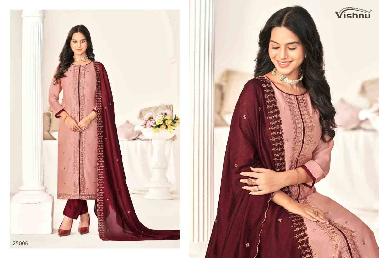 Zarkash By Vishnu 25001 To 25011 Series Beautiful Stylish Festive Suits Fancy Colorful Casual Wear & Ethnic Wear & Ready To Wear Vichitra Silk Print Dresses At Wholesale Price