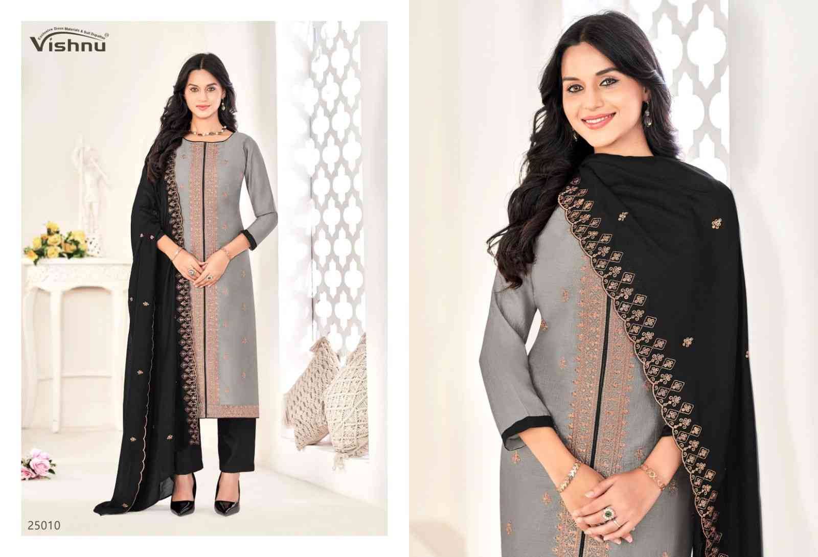 Zarkash By Vishnu 25001 To 25011 Series Beautiful Stylish Festive Suits Fancy Colorful Casual Wear & Ethnic Wear & Ready To Wear Vichitra Silk Print Dresses At Wholesale Price