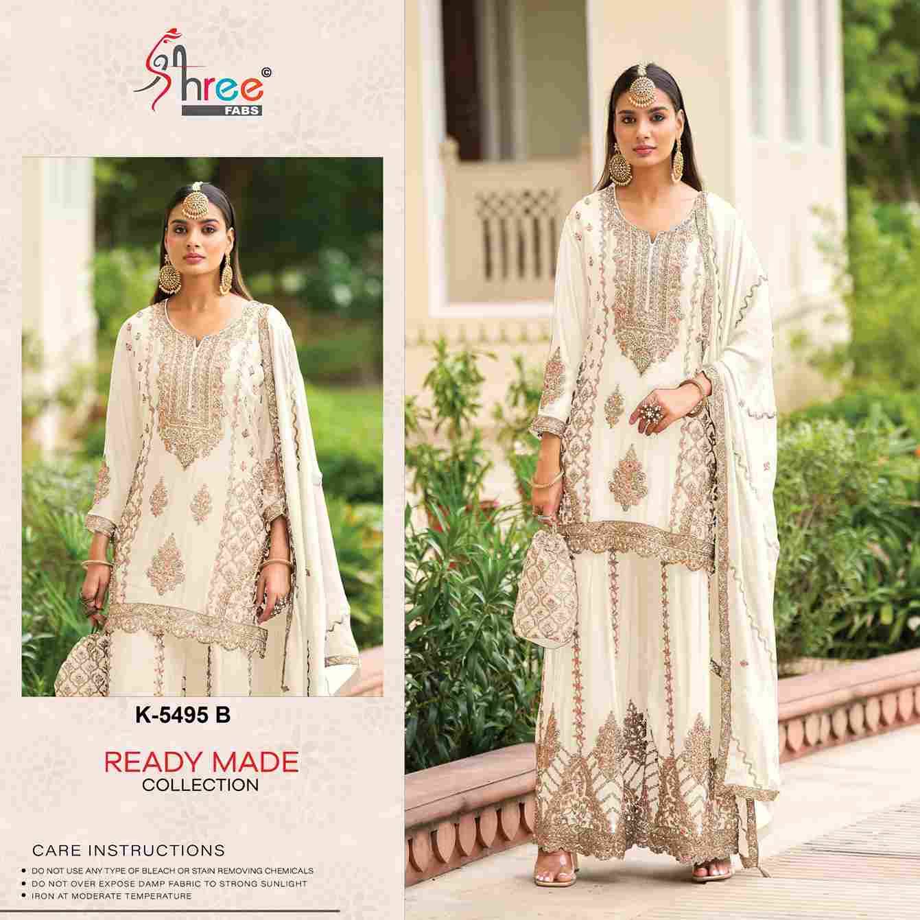 Shree Fabs Hit Design K-5495 Colours By Shree Fabs K-5495-A To K-5495-D Series Designer Pakistani Suits Beautiful Fancy Stylish Colorful Party Wear & Occasional Wear Chinnon Embroidery Dresses At Wholesale Price
