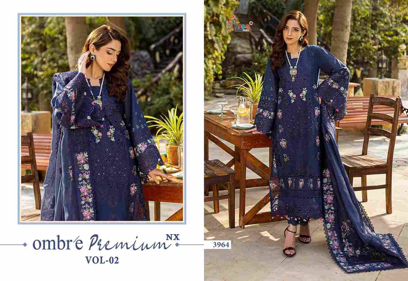 Ombre Premium Vol-2 Nx By Shree Fabs Designer Pakistani Suits Collection Beautiful Stylish Fancy Colorful Party Wear & Ethnic Wear Pure Viscose With Pure Cotton With Embroidery Dresses At Wholesale Price
