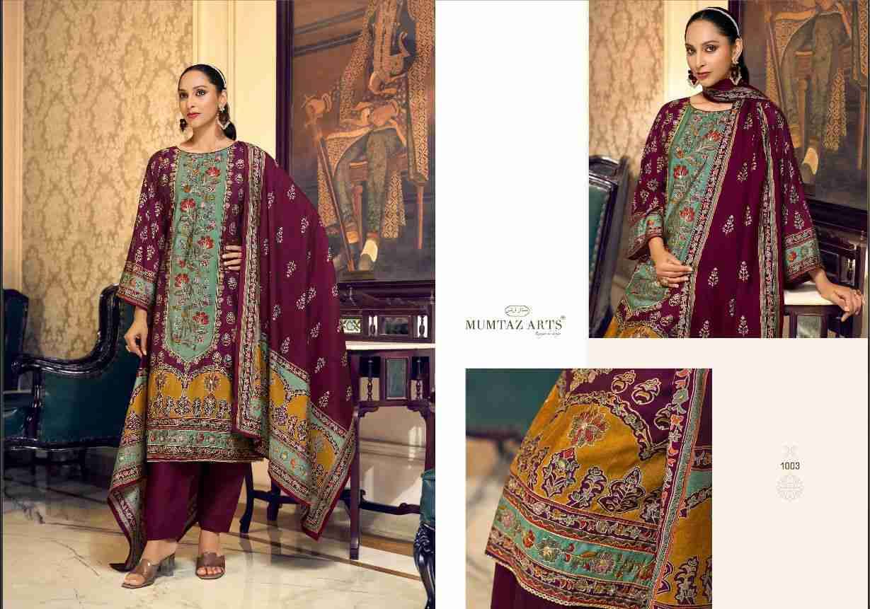 Barkha By Mumtaz Arts 1001 To 1004 Series Beautiful Festive Suits Colorful Stylish Fancy Casual Wear & Ethnic Wear Pure Viscose Muslin Print Dresses At Wholesale Price