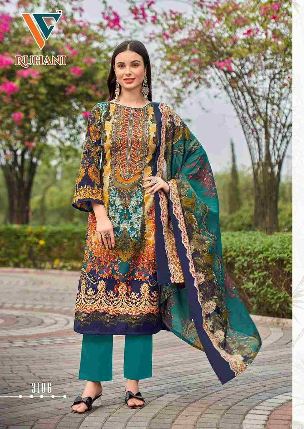 Ruhani Vol-31 By Vandana Creation 3101 To 3108 Series Beautiful Festive Suits Stylish Fancy Colorful Casual Wear & Ethnic Wear Cotton Print Dresses At Wholesale Price