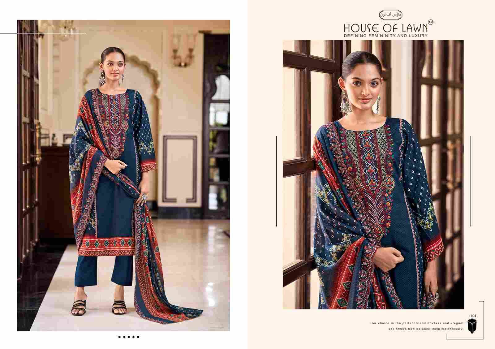 Bin Saeed By House Of Lawn 1001 To 1008 Series Beautiful Festive Suits Stylish Fancy Colorful Casual Wear & Ethnic Wear Pure Cotton Print Dresses At Wholesale Price