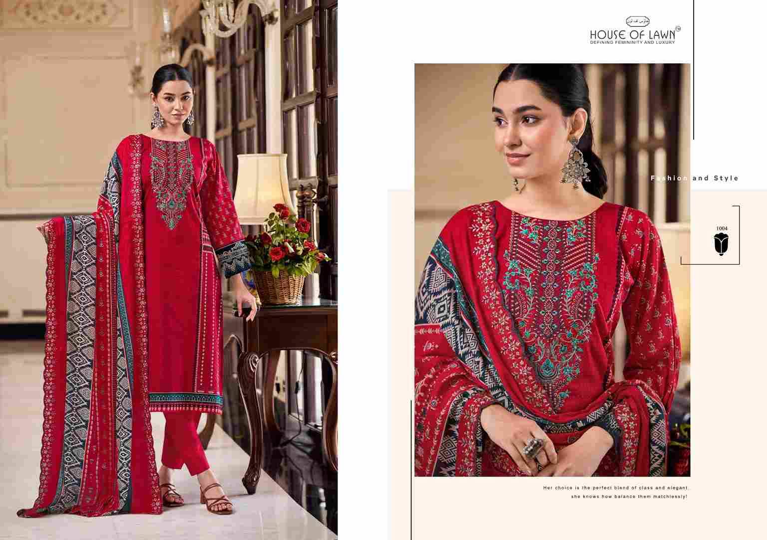 Bin Saeed By House Of Lawn 1001 To 1008 Series Beautiful Festive Suits Stylish Fancy Colorful Casual Wear & Ethnic Wear Pure Cotton Print Dresses At Wholesale Price