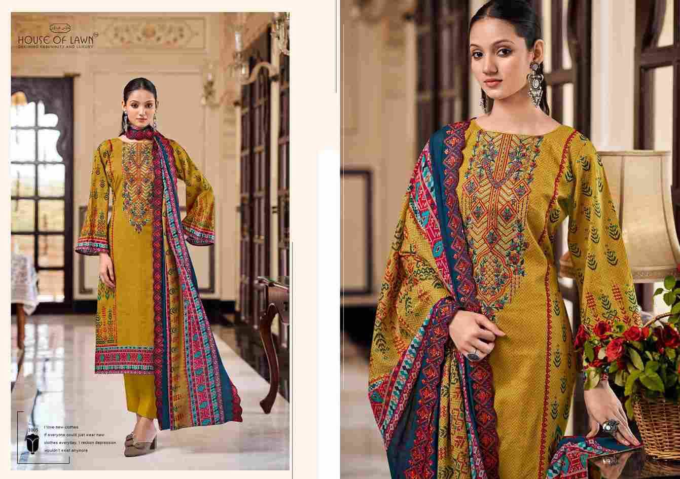 Bin Saeed By House Of Lawn 1001 To 1008 Series Beautiful Festive Suits Stylish Fancy Colorful Casual Wear & Ethnic Wear Pure Cotton Print Dresses At Wholesale Price