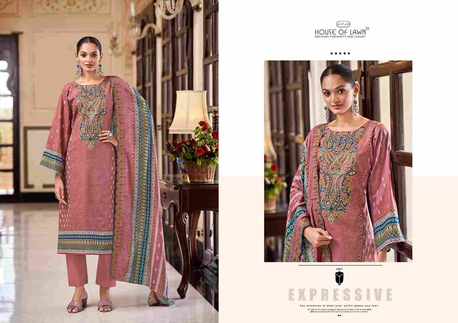 Bin Saeed By House Of Lawn 1001 To 1008 Series Beautiful Festive Suits Stylish Fancy Colorful Casual Wear & Ethnic Wear Pure Cotton Print Dresses At Wholesale Price