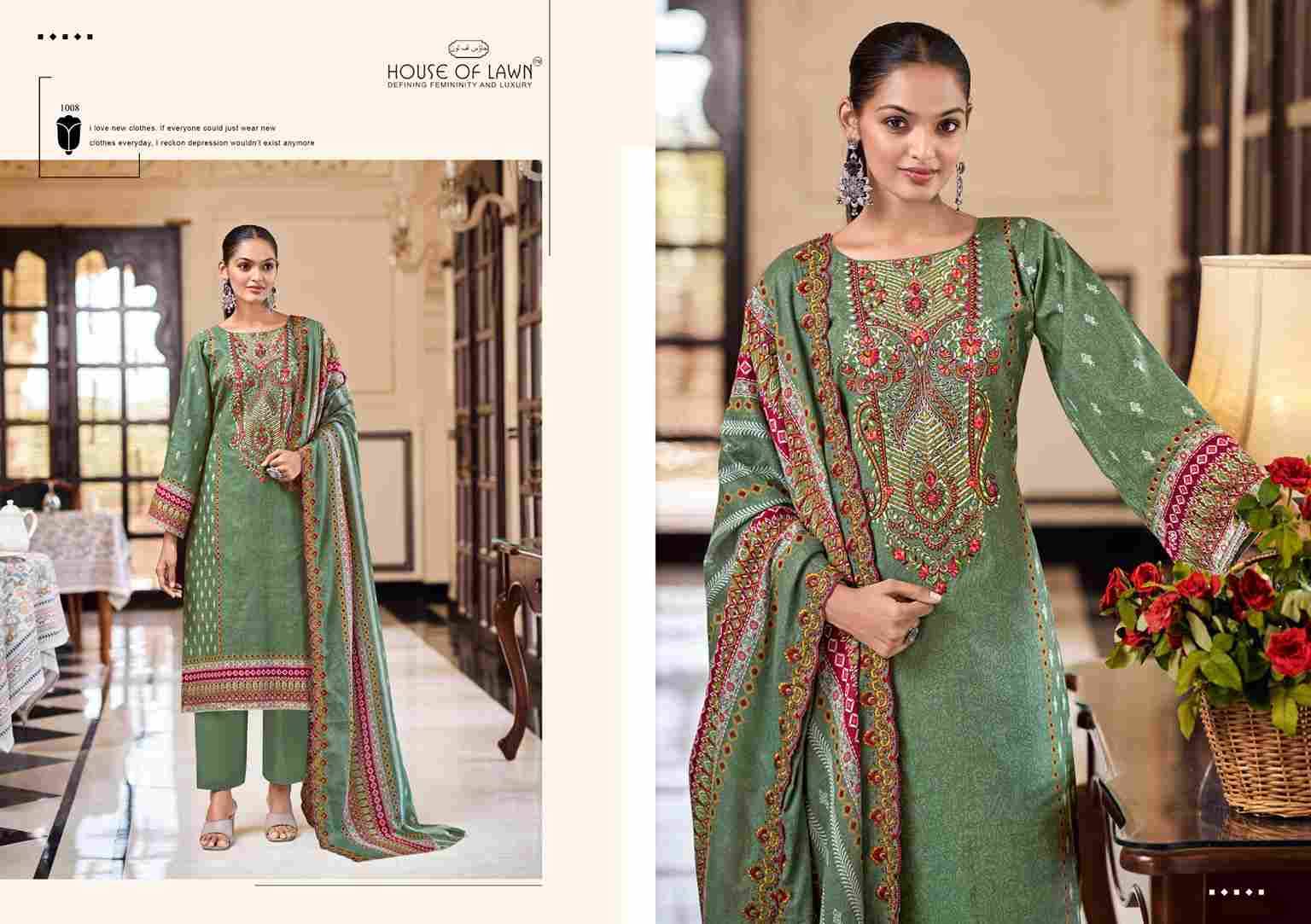 Bin Saeed By House Of Lawn 1001 To 1008 Series Beautiful Festive Suits Stylish Fancy Colorful Casual Wear & Ethnic Wear Pure Cotton Print Dresses At Wholesale Price