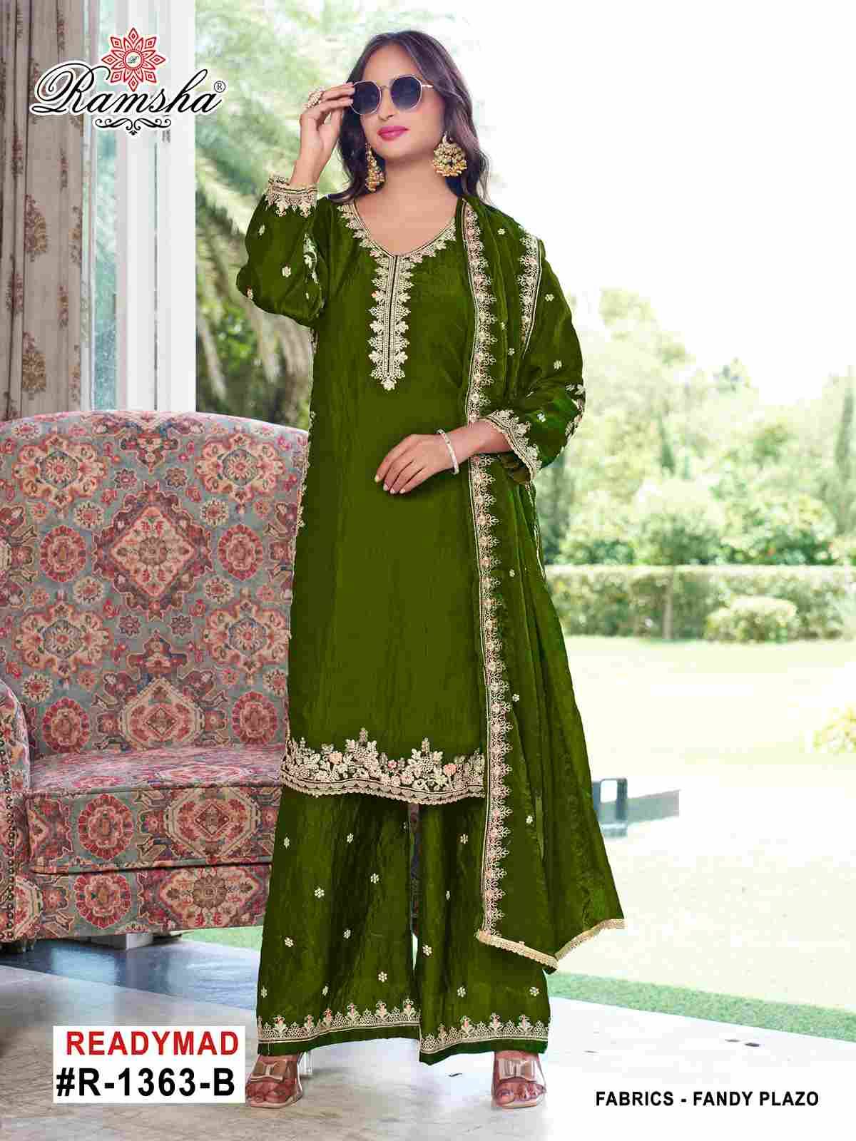 Ramsha 1363 Colours By Ramsha 1363-A To 1363-D Series Designer Pakistani Suits Beautiful Fancy Colorful Stylish Party Wear & Occasional Wear Fandy Embroidered Dresses At Wholesale Price