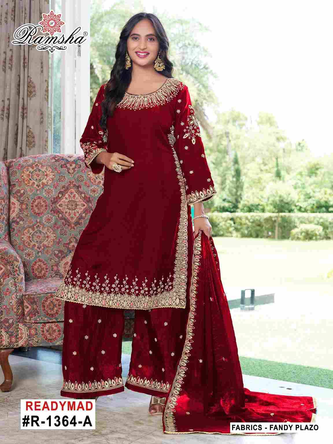 Ramsha 1364 Colours By Ramsha 1364-A To 1364-D Series Designer Pakistani Suits Beautiful Fancy Colorful Stylish Party Wear & Occasional Wear Fandy Embroidered Dresses At Wholesale Price