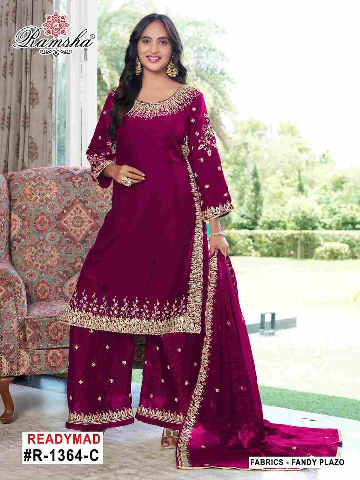 Ramsha 1364 Colours By Ramsha 1364-A To 1364-D Series Designer Pakistani Suits Beautiful Fancy Colorful Stylish Party Wear & Occasional Wear Fandy Embroidered Dresses At Wholesale Price