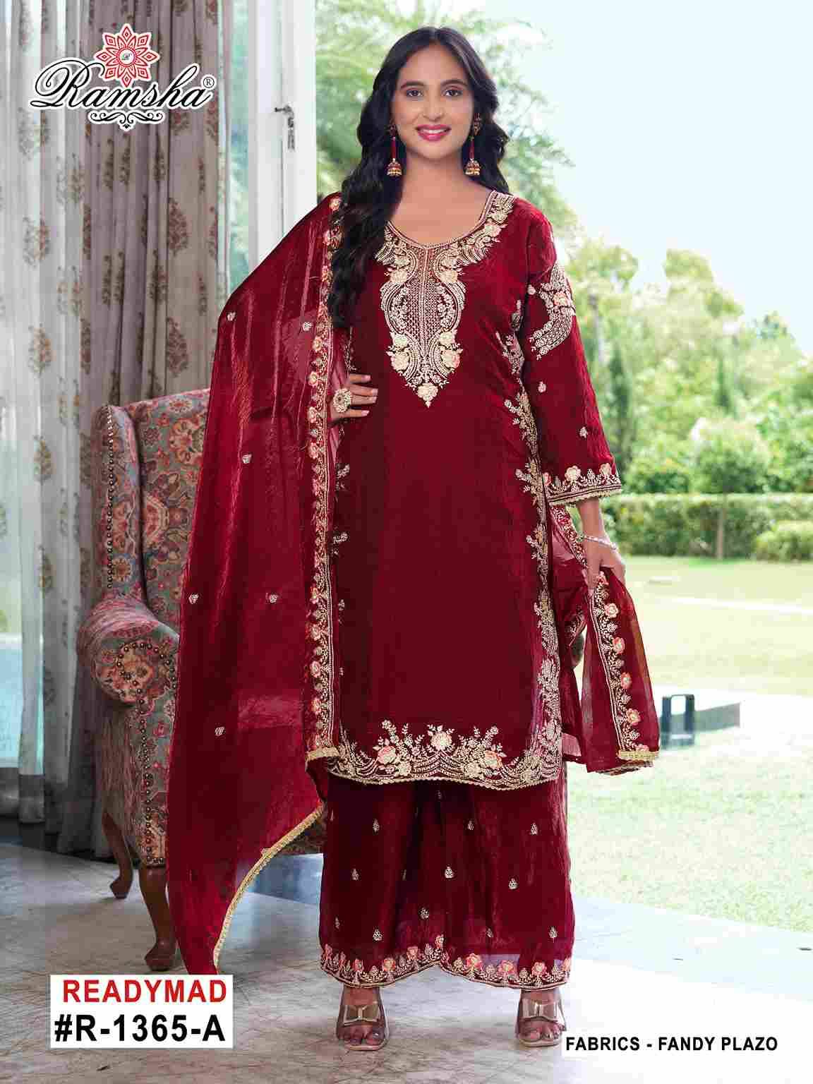 Ramsha 1365 Colours By Ramsha 1365-A To 1365-D Series Designer Pakistani Suits Beautiful Fancy Colorful Stylish Party Wear & Occasional Wear Fandy Embroidered Dresses At Wholesale Price