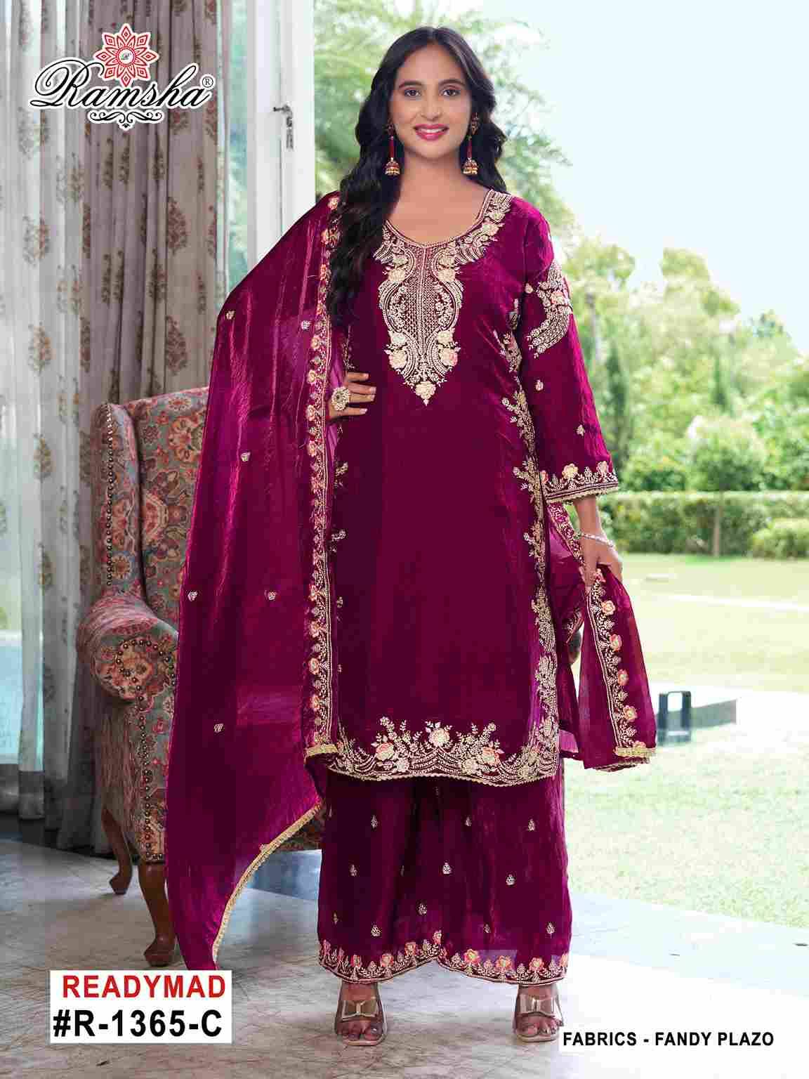 Ramsha 1365 Colours By Ramsha 1365-A To 1365-D Series Designer Pakistani Suits Beautiful Fancy Colorful Stylish Party Wear & Occasional Wear Fandy Embroidered Dresses At Wholesale Price