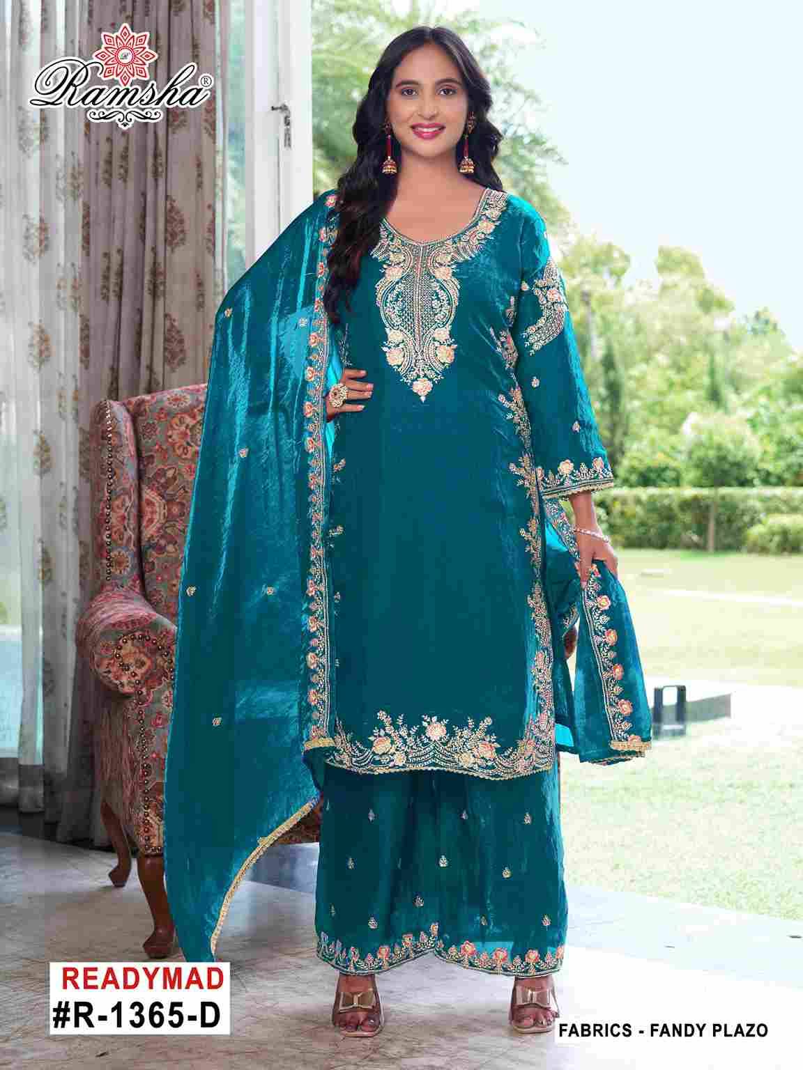 Ramsha 1365 Colours By Ramsha 1365-A To 1365-D Series Designer Pakistani Suits Beautiful Fancy Colorful Stylish Party Wear & Occasional Wear Fandy Embroidered Dresses At Wholesale Price