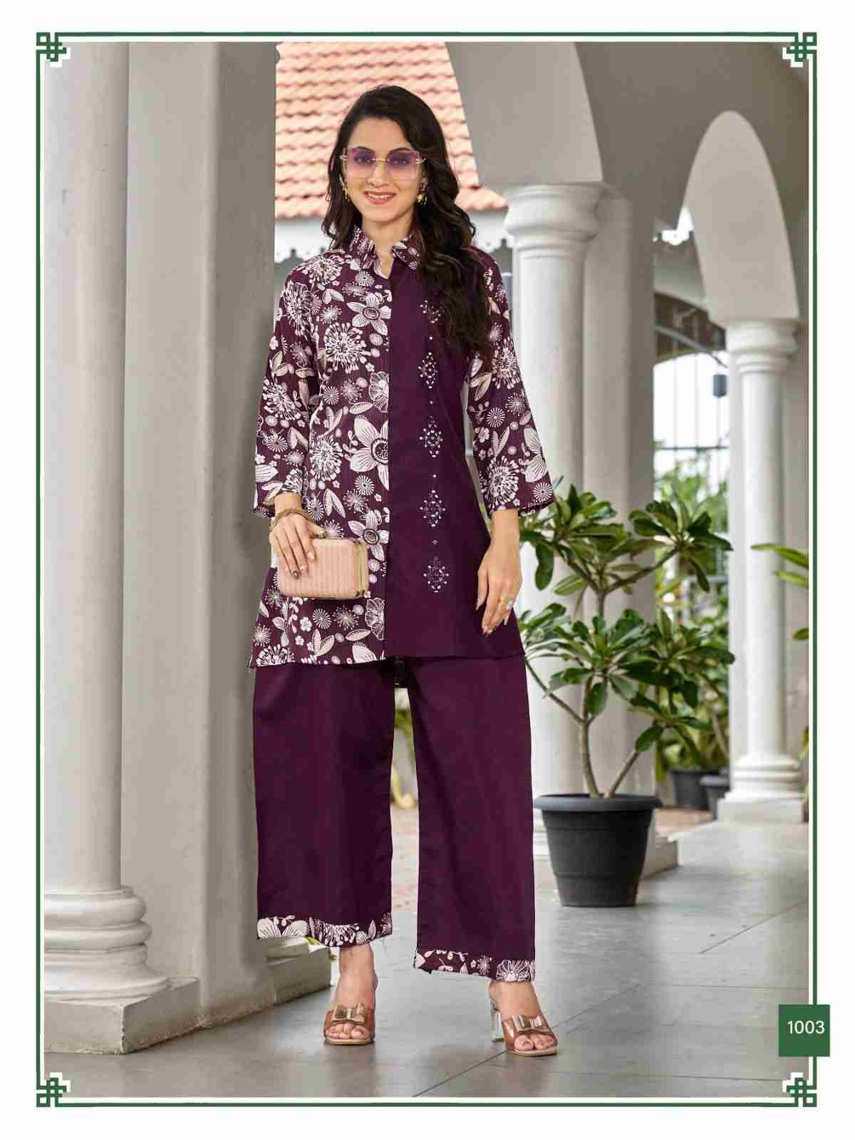 Lily Vol-2 By Sankheswer 1001 To 1006 Series Designer Stylish Fancy Colorful Beautiful Party Wear & Ethnic Wear Collection Vertican Co-Ord At Wholesale Price