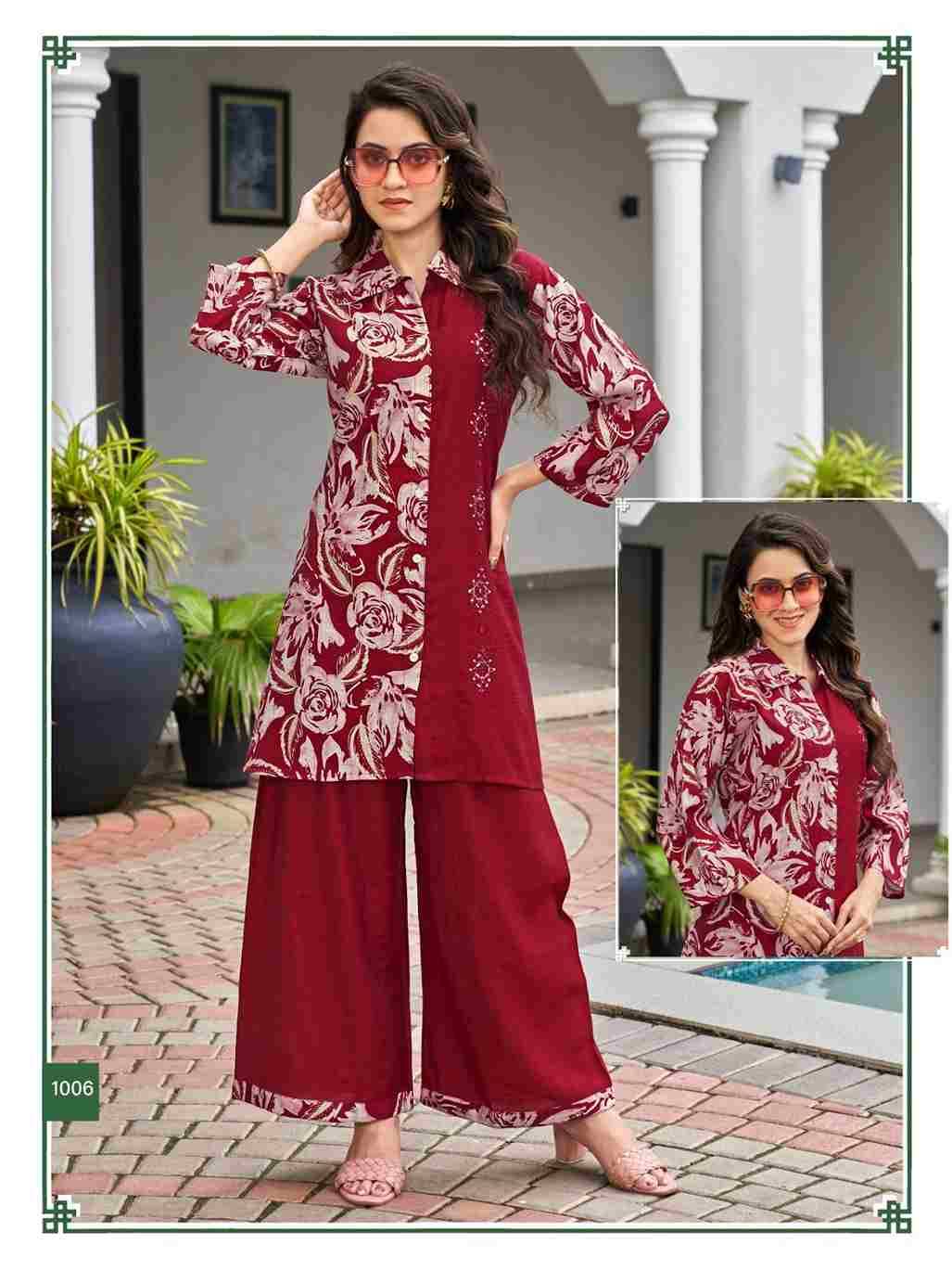 Lily Vol-2 By Sankheswer 1001 To 1006 Series Designer Stylish Fancy Colorful Beautiful Party Wear & Ethnic Wear Collection Vertican Co-Ord At Wholesale Price