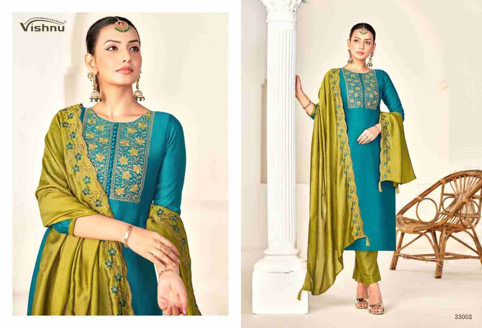 Rameena Vol-3 By Vishnu 33001 To 33012 Series Beautiful Stylish Festive Suits Fancy Colorful Casual Wear & Ethnic Wear & Ready To Wear Vichitra Silk Print Dresses At Wholesale Price