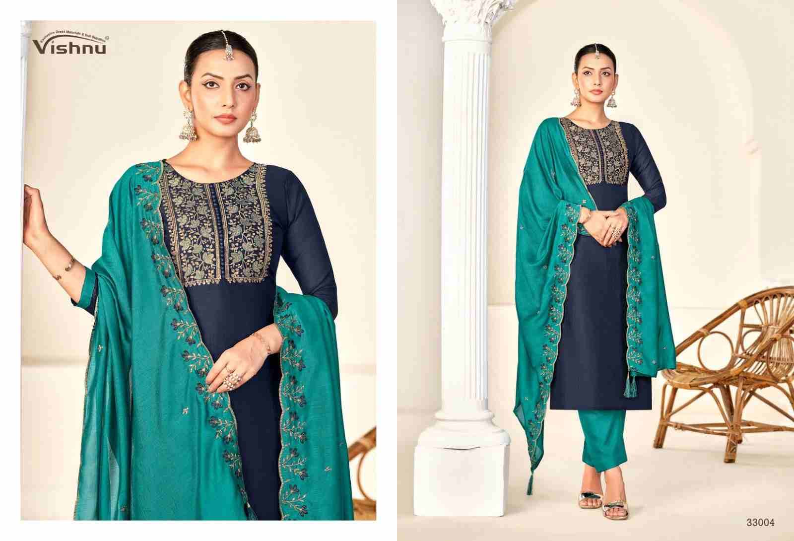 Rameena Vol-3 By Vishnu 33001 To 33012 Series Beautiful Stylish Festive Suits Fancy Colorful Casual Wear & Ethnic Wear & Ready To Wear Vichitra Silk Print Dresses At Wholesale Price
