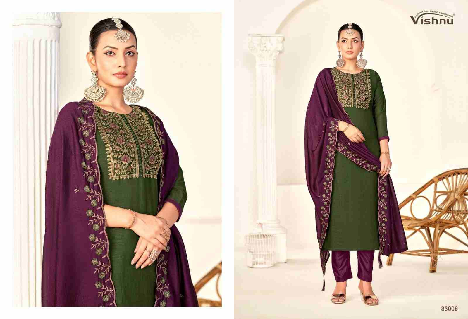 Rameena Vol-3 By Vishnu 33001 To 33012 Series Beautiful Stylish Festive Suits Fancy Colorful Casual Wear & Ethnic Wear & Ready To Wear Vichitra Silk Print Dresses At Wholesale Price