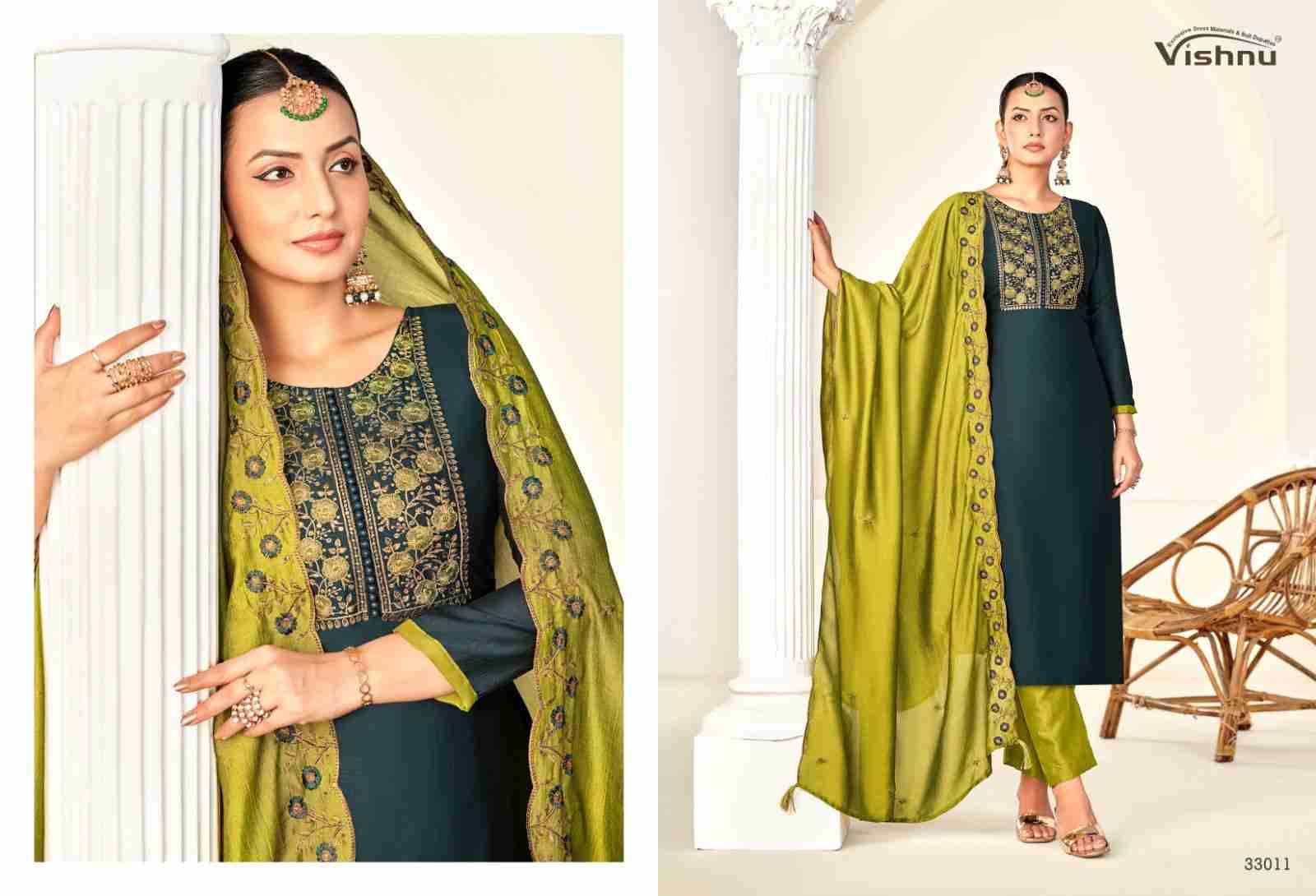 Rameena Vol-3 By Vishnu 33001 To 33012 Series Beautiful Stylish Festive Suits Fancy Colorful Casual Wear & Ethnic Wear & Ready To Wear Vichitra Silk Print Dresses At Wholesale Price