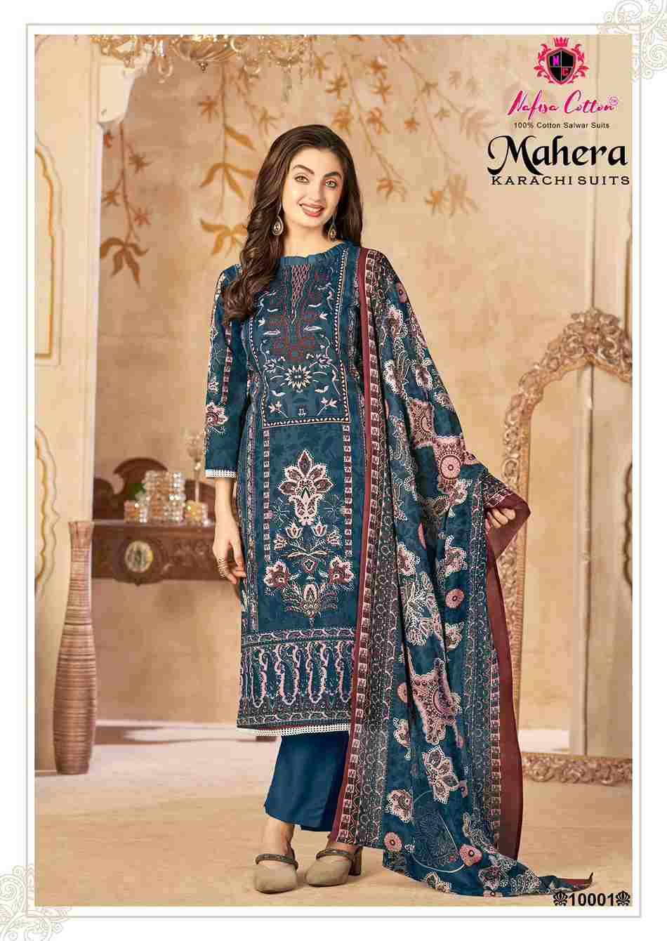 Mahera Vol-10 By Nafisa Cotton 10001 To 10006 Series Beautiful Festive Suits Stylish Fancy Colorful Casual Wear & Ethnic Wear Soft Cotton Print Dresses At Wholesale Price
