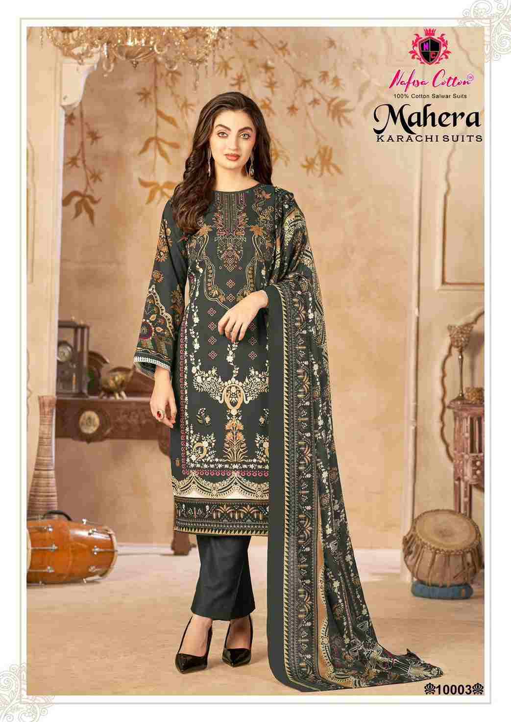 Mahera Vol-10 By Nafisa Cotton 10001 To 10006 Series Beautiful Festive Suits Stylish Fancy Colorful Casual Wear & Ethnic Wear Soft Cotton Print Dresses At Wholesale Price
