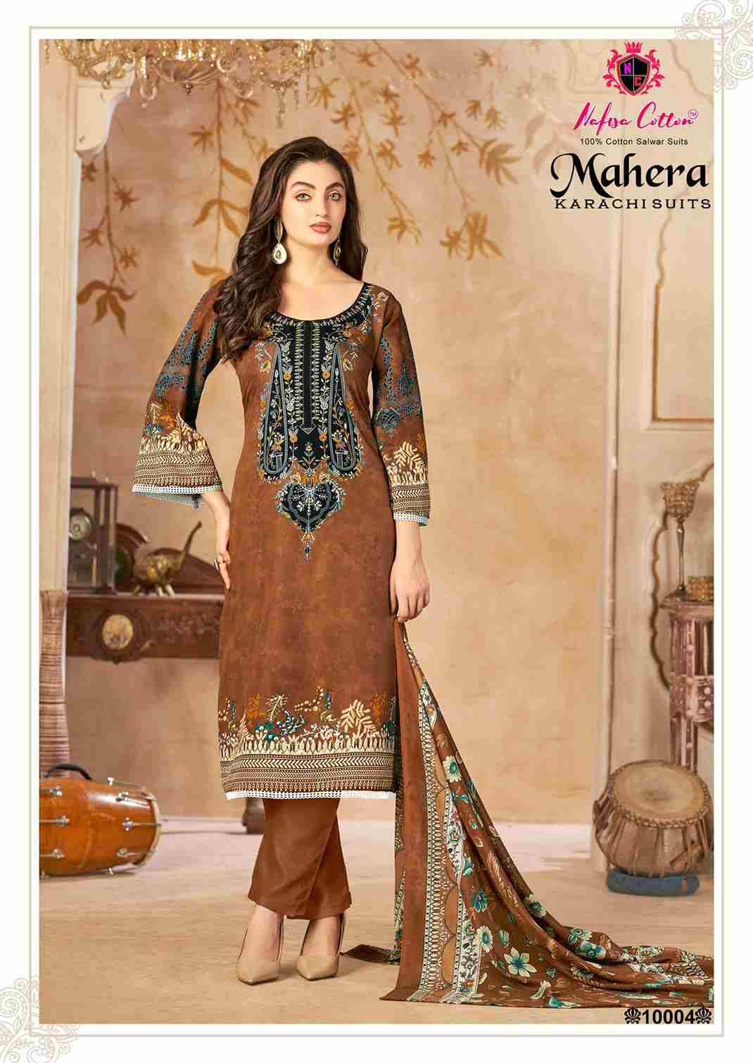 Mahera Vol-10 By Nafisa Cotton 10001 To 10006 Series Beautiful Festive Suits Stylish Fancy Colorful Casual Wear & Ethnic Wear Soft Cotton Print Dresses At Wholesale Price
