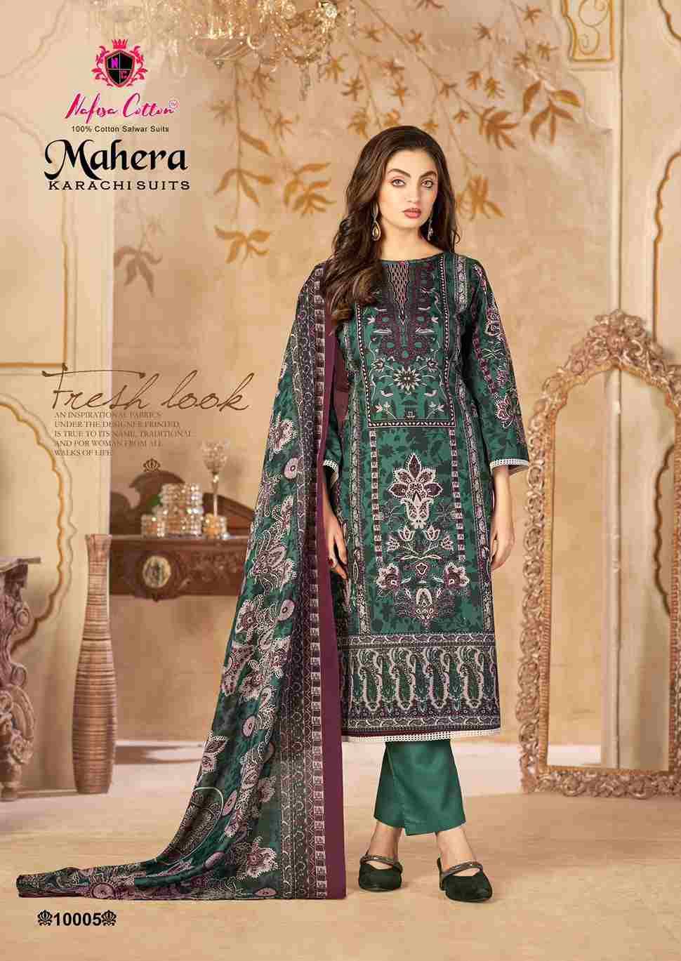 Mahera Vol-10 By Nafisa Cotton 10001 To 10006 Series Beautiful Festive Suits Stylish Fancy Colorful Casual Wear & Ethnic Wear Soft Cotton Print Dresses At Wholesale Price