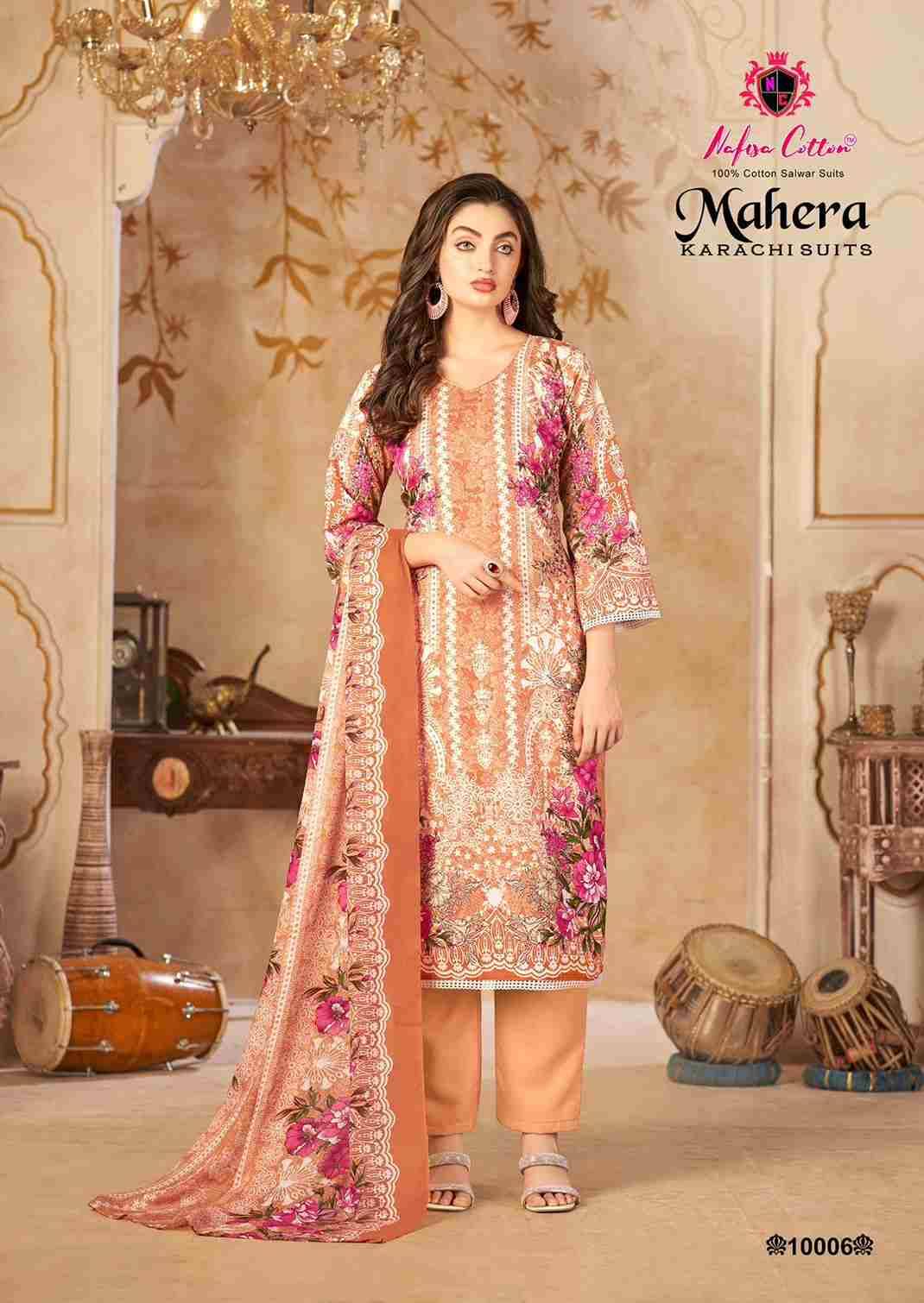 Mahera Vol-10 By Nafisa Cotton 10001 To 10006 Series Beautiful Festive Suits Stylish Fancy Colorful Casual Wear & Ethnic Wear Soft Cotton Print Dresses At Wholesale Price