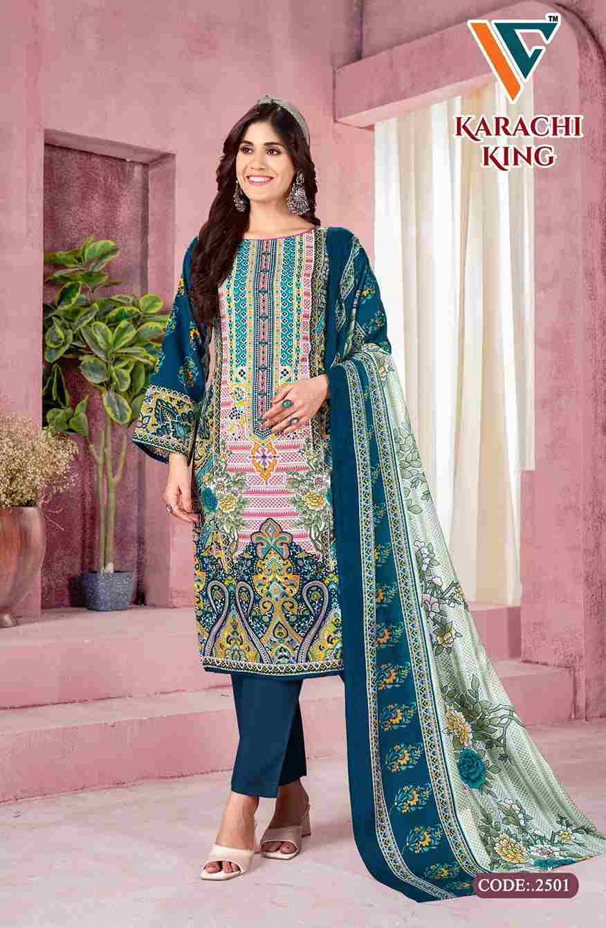 Karachi King Vol-25 By Vandana Creation 2501 To 2508 Series Beautiful Festive Suits Stylish Fancy Colorful Casual Wear & Ethnic Wear Cotton Print Dresses At Wholesale Price