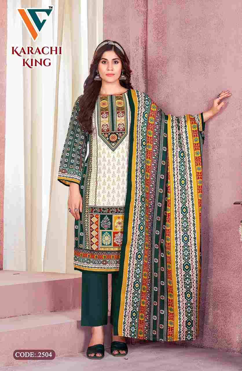 Karachi King Vol-25 By Vandana Creation 2501 To 2508 Series Beautiful Festive Suits Stylish Fancy Colorful Casual Wear & Ethnic Wear Cotton Print Dresses At Wholesale Price