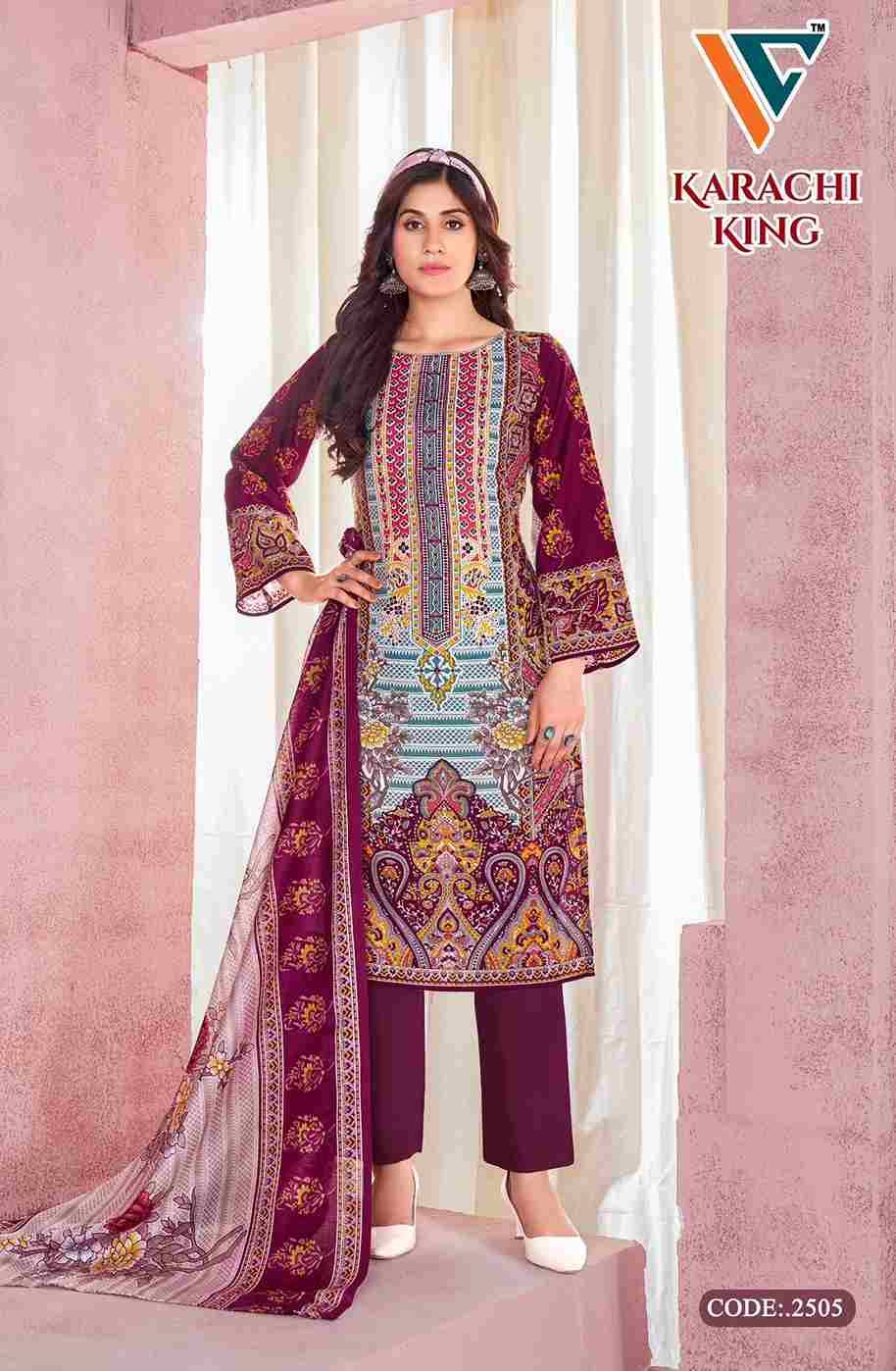 Karachi King Vol-25 By Vandana Creation 2501 To 2508 Series Beautiful Festive Suits Stylish Fancy Colorful Casual Wear & Ethnic Wear Cotton Print Dresses At Wholesale Price