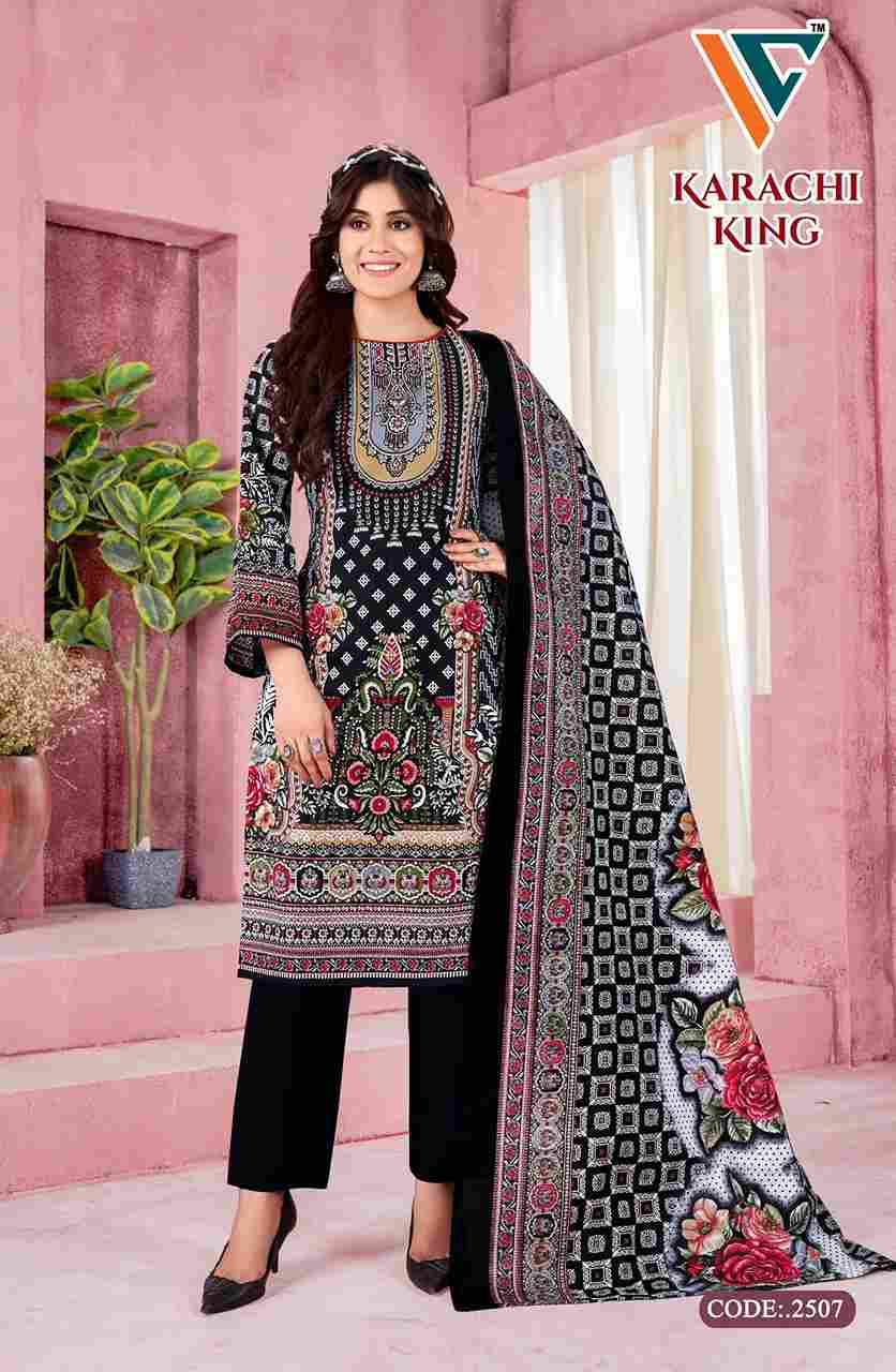 Karachi King Vol-25 By Vandana Creation 2501 To 2508 Series Beautiful Festive Suits Stylish Fancy Colorful Casual Wear & Ethnic Wear Cotton Print Dresses At Wholesale Price