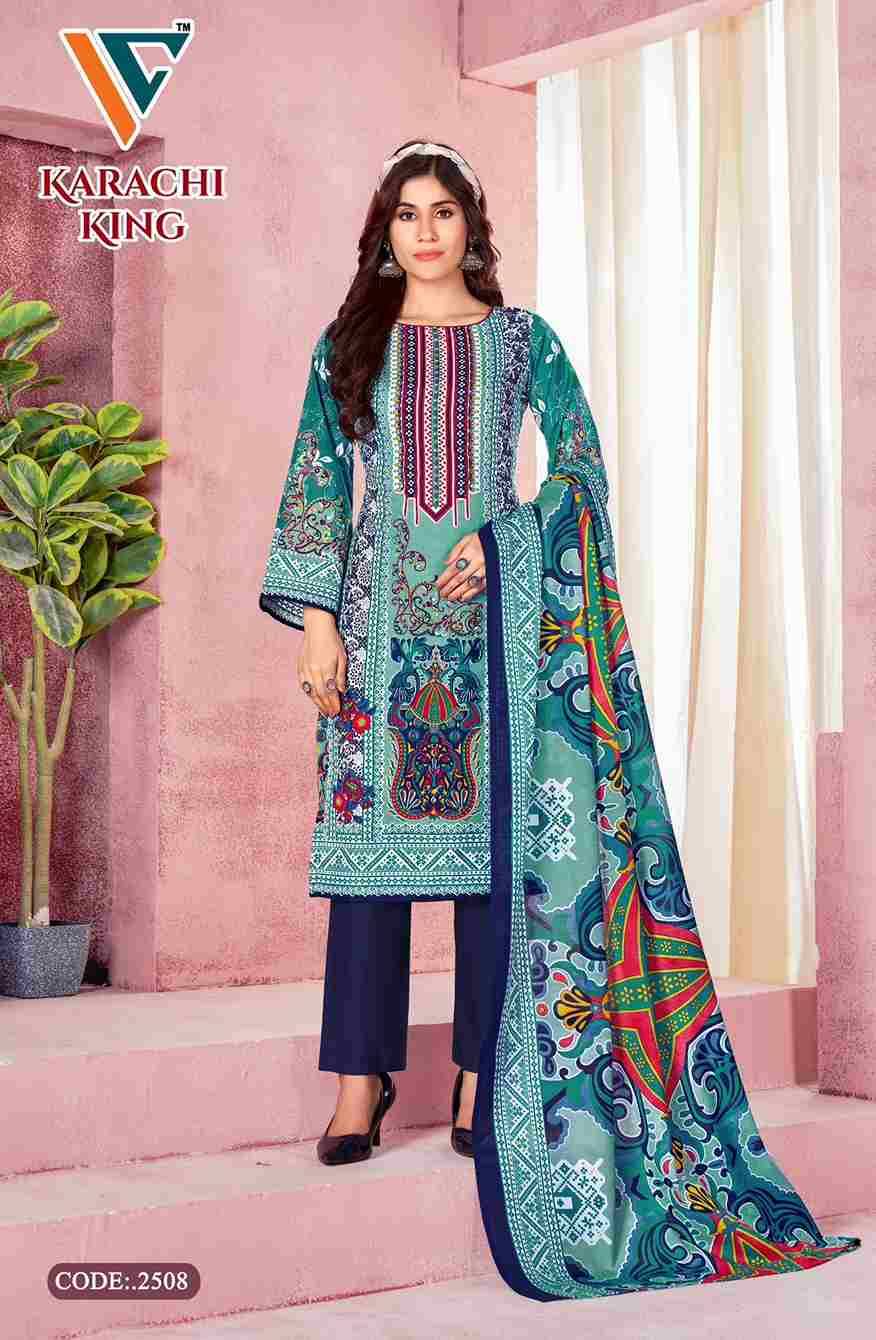 Karachi King Vol-25 By Vandana Creation 2501 To 2508 Series Beautiful Festive Suits Stylish Fancy Colorful Casual Wear & Ethnic Wear Cotton Print Dresses At Wholesale Price