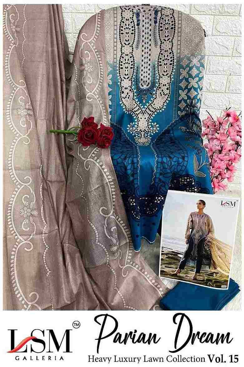 Parian Dream Vol-15 By Lsm Galleria 1501 To 1506 Series Beautiful Festive Suits Colorful Stylish Fancy Casual Wear & Ethnic Wear Pure Lawn Print With Work Dresses At Wholesale Price