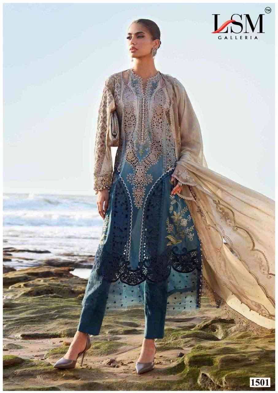 Parian Dream Vol-15 By Lsm Galleria 1501 To 1506 Series Beautiful Festive Suits Colorful Stylish Fancy Casual Wear & Ethnic Wear Pure Lawn Print With Work Dresses At Wholesale Price