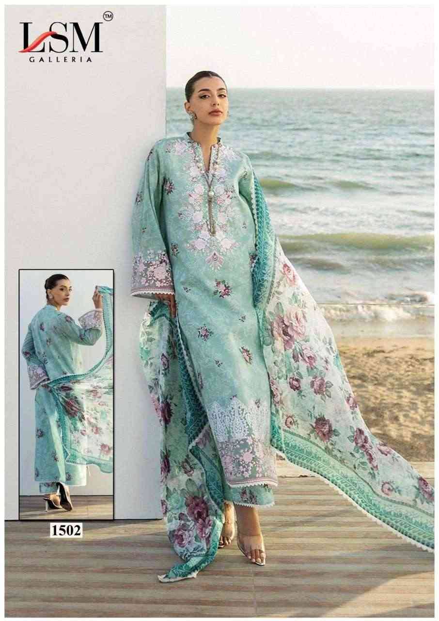 Parian Dream Vol-15 By Lsm Galleria 1501 To 1506 Series Beautiful Festive Suits Colorful Stylish Fancy Casual Wear & Ethnic Wear Pure Lawn Print With Work Dresses At Wholesale Price