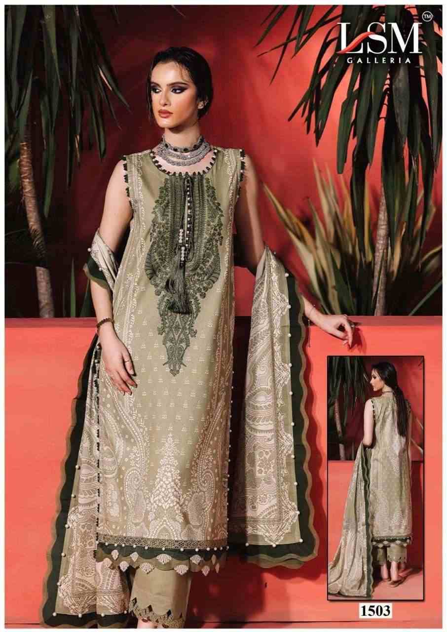 Parian Dream Vol-15 By Lsm Galleria 1501 To 1506 Series Beautiful Festive Suits Colorful Stylish Fancy Casual Wear & Ethnic Wear Pure Lawn Print With Work Dresses At Wholesale Price