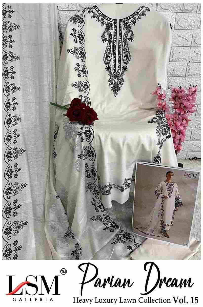 Parian Dream Vol-15 By Lsm Galleria 1501 To 1506 Series Beautiful Festive Suits Colorful Stylish Fancy Casual Wear & Ethnic Wear Pure Lawn Print With Work Dresses At Wholesale Price