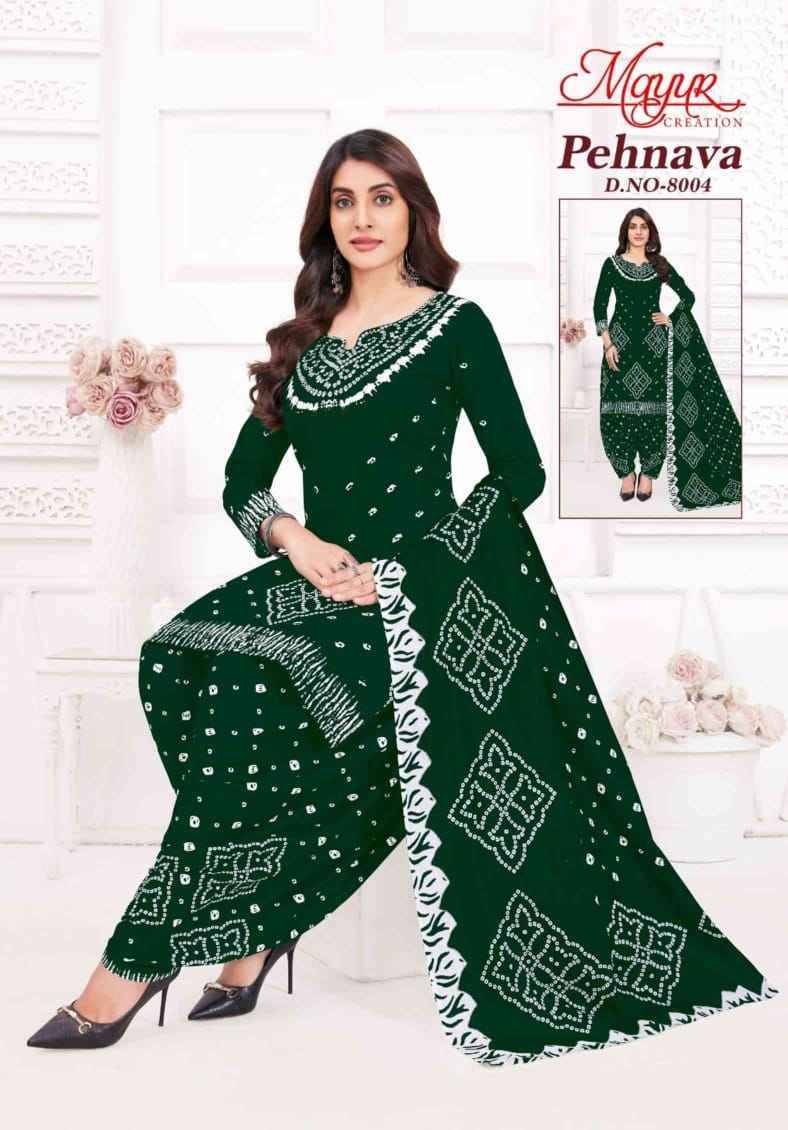 Pehnava Vol-8 By Mayur Creation 8001 To 8010 Series Beautiful Festive Suits Stylish Fancy Colorful Casual Wear & Ethnic Wear Heavy Cotton Print Dresses At Wholesale Price