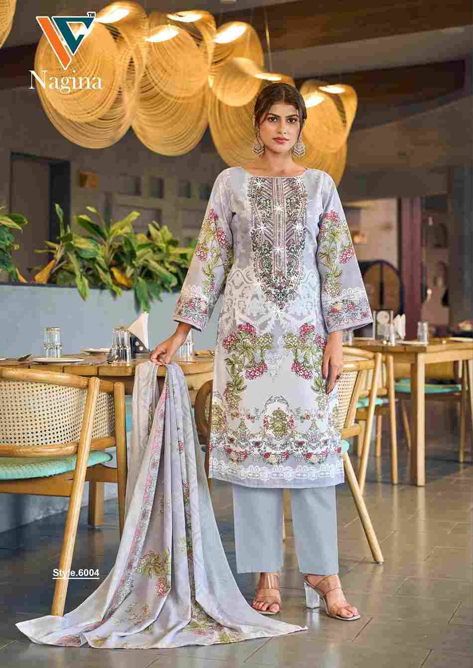 Nagina Vol-6 By Vandana Creation 6001 To 6008 Series Beautiful Festive Suits Stylish Fancy Colorful Casual Wear & Ethnic Wear Cotton Print Dresses At Wholesale Price
