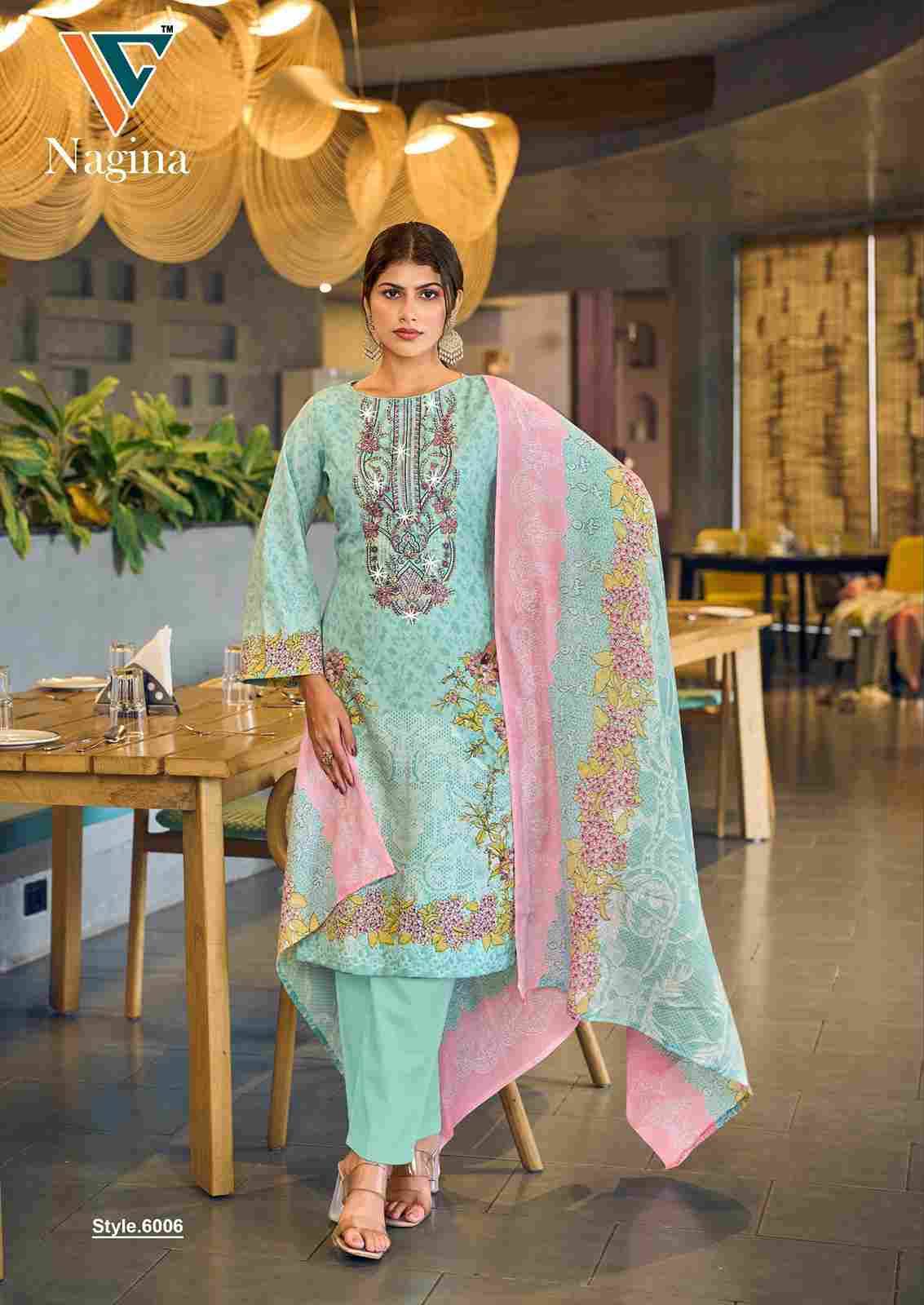 Nagina Vol-6 By Vandana Creation 6001 To 6008 Series Beautiful Festive Suits Stylish Fancy Colorful Casual Wear & Ethnic Wear Cotton Print Dresses At Wholesale Price