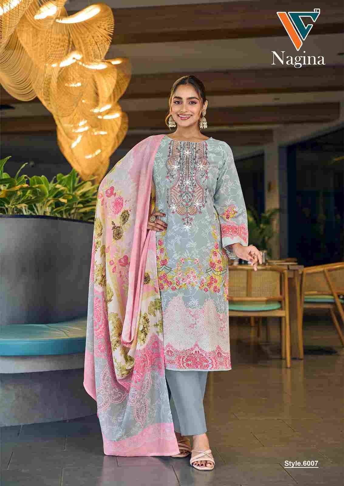 Nagina Vol-6 By Vandana Creation 6001 To 6008 Series Beautiful Festive Suits Stylish Fancy Colorful Casual Wear & Ethnic Wear Cotton Print Dresses At Wholesale Price