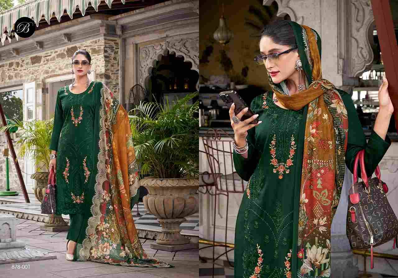 Zarqash Vol-8 By Belliza 878-001 To 878-006 Series Beautiful Festive Suits Stylish Fancy Colorful Casual Wear & Ethnic Wear Pure Jam Cotton Dresses At Wholesale Price