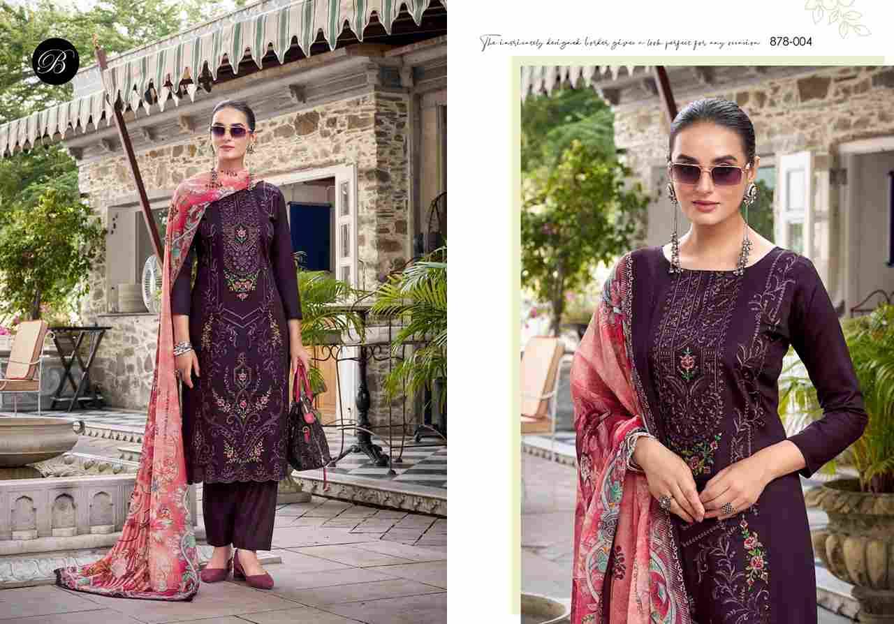 Zarqash Vol-8 By Belliza 878-001 To 878-006 Series Beautiful Festive Suits Stylish Fancy Colorful Casual Wear & Ethnic Wear Pure Jam Cotton Dresses At Wholesale Price