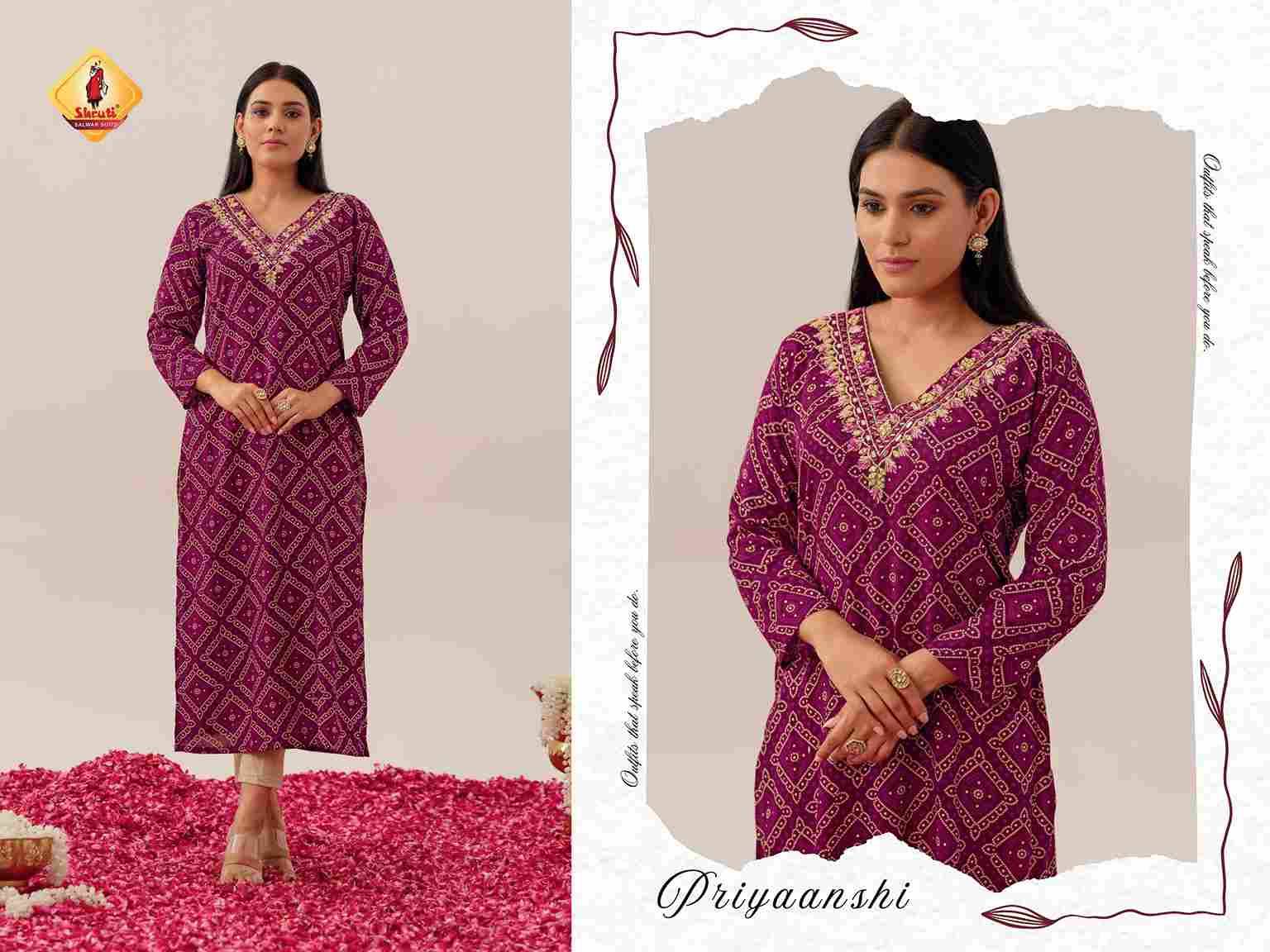 Bandhej Vol-7 By Shruti 01 To 04 Series Designer Stylish Fancy Colorful Beautiful Party Wear & Ethnic Wear Collection Rayon Foil Print Kurtis At Wholesale Price
