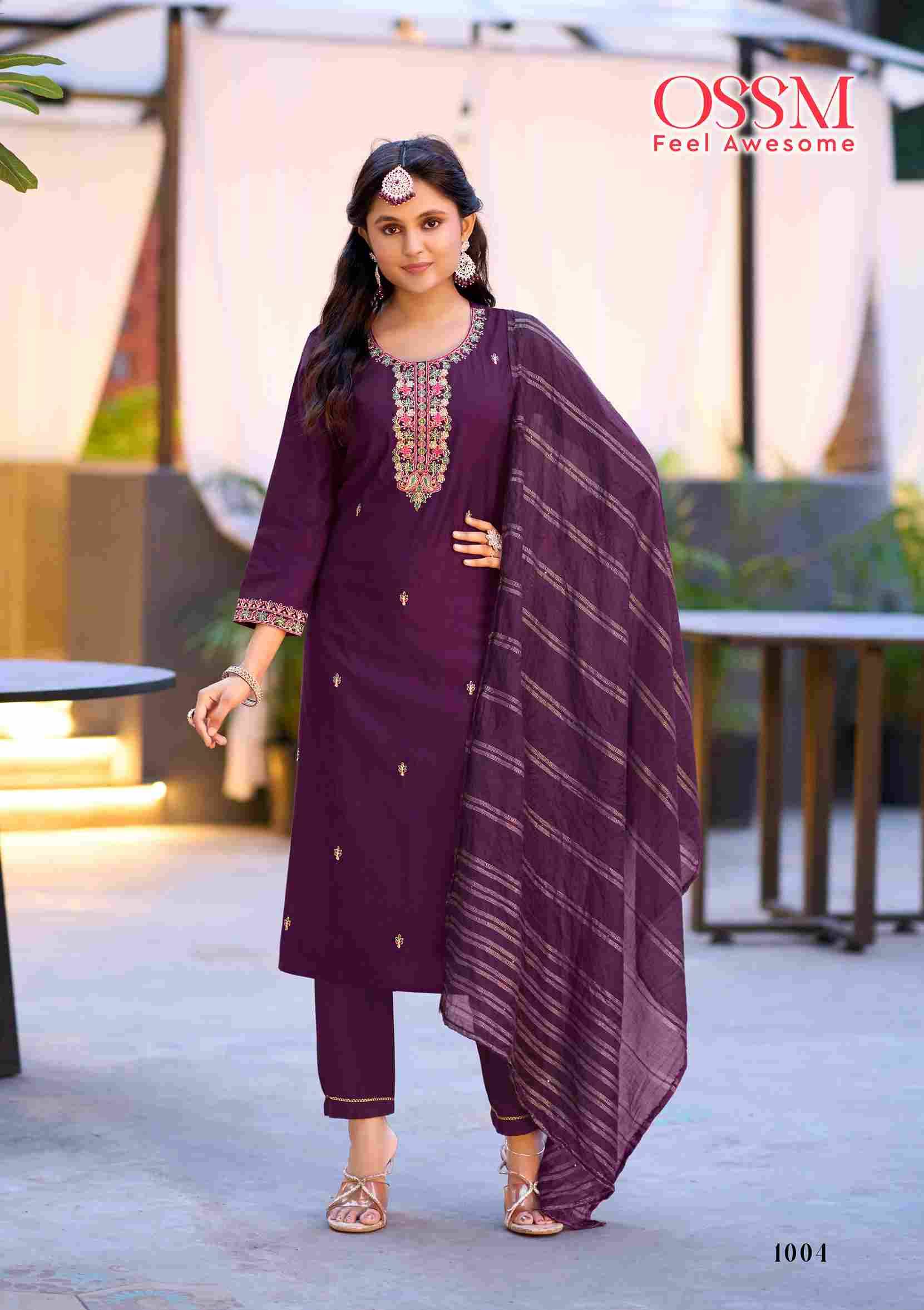 Gungun By Ossm 1001 To 1006 Series Designer Festive Suits Beautiful Fancy Stylish Colorful Party Wear & Occasional Wear Viscose Silk Embroidered Dresses At Wholesale Price