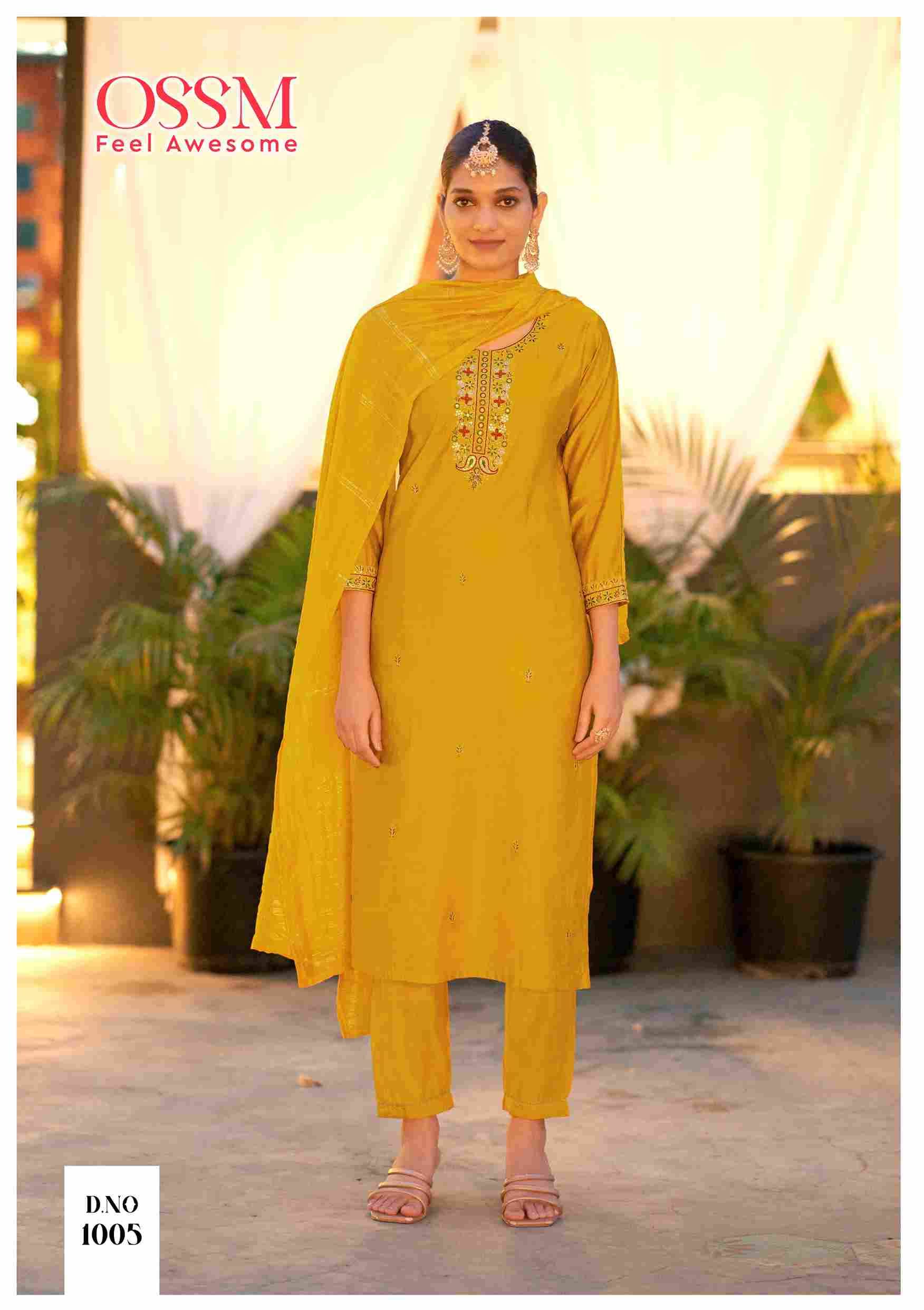 Gungun By Ossm 1001 To 1006 Series Designer Festive Suits Beautiful Fancy Stylish Colorful Party Wear & Occasional Wear Viscose Silk Embroidered Dresses At Wholesale Price
