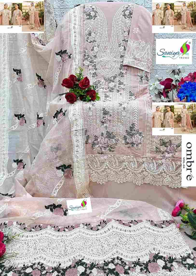 Ombre Vol-5 By Saniya Trendz 5001 To 5002 Series Beautiful Pakistani Suits Colorful Stylish Fancy Casual Wear & Ethnic Wear Pure Cotton Embroidered Dresses At Wholesale Price