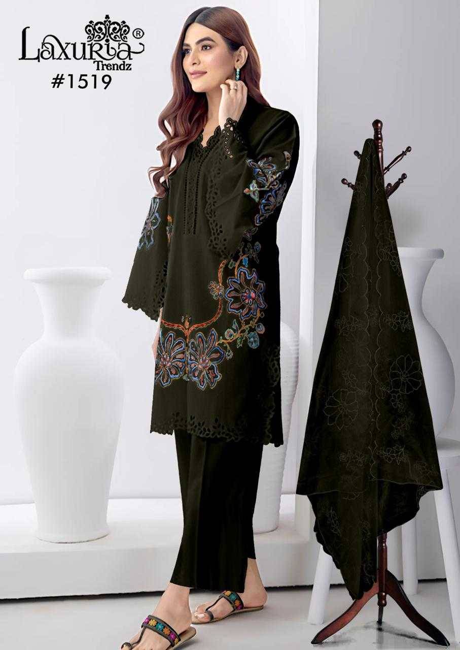 Luxuria Trendz 1519 Colours By Luxuria 1519-A To 1519-D Series Beautiful Pakistani Suits Colorful Stylish Fancy Casual Wear & Ethnic Wear Simmer Dresses At Wholesale Price